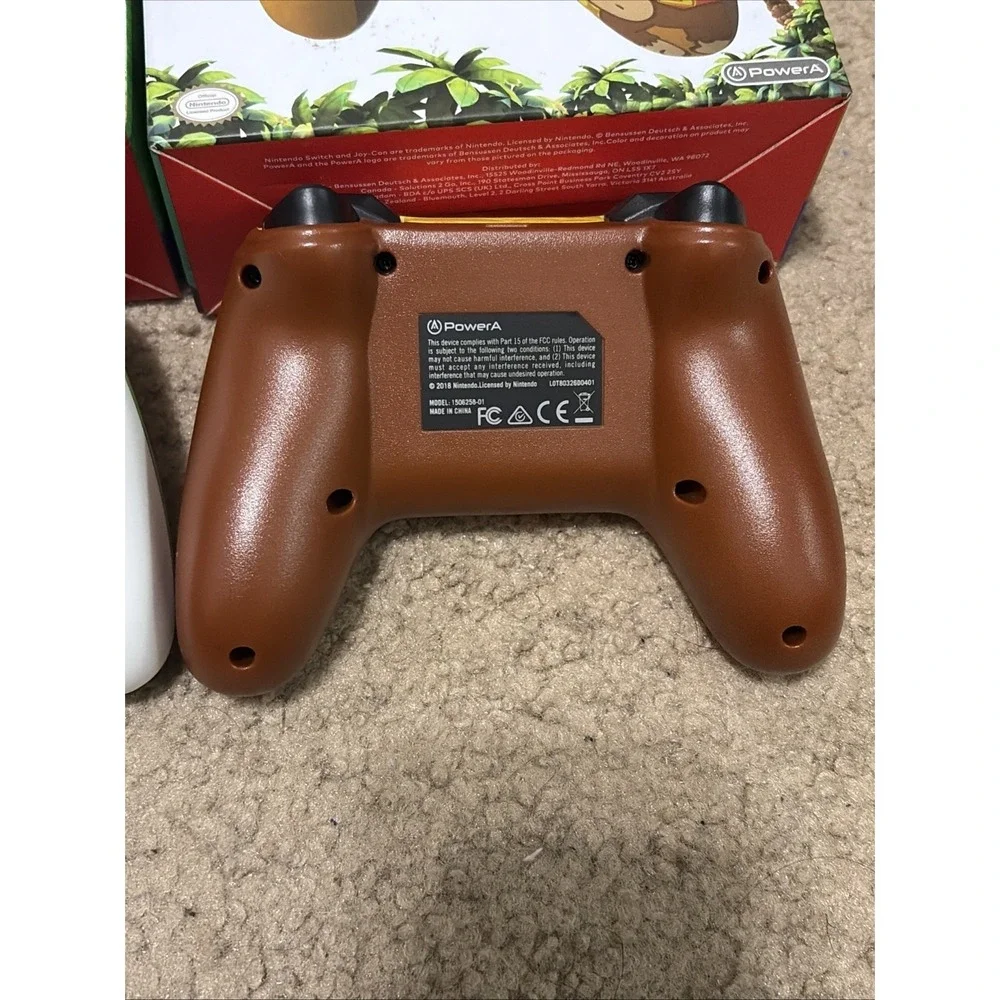 Nintendo Switch Power A Yoshi Controller  Green Donkey Kong  NO Cords Tested